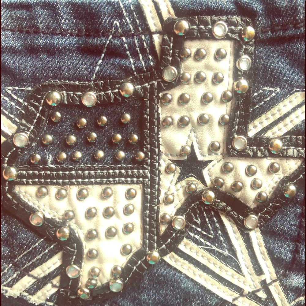 Premiere Jeans with Texas emblem on pockets